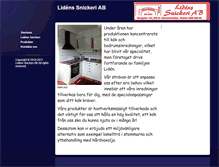 Tablet Screenshot of lidenssnickeri.se